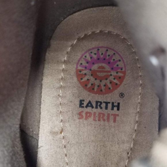 EARTH SPIRIT Low Cut Olive Green Western Look Winter Boots-8 1/2 - Picture 7 of 7